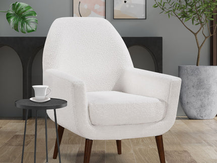 Ranlo - Round Accent Table With Geometric Legs - Black