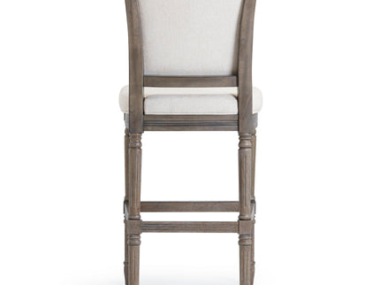 Stool With Upholstered Seat And Back