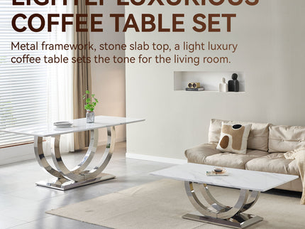 Rectangular Coffee Table With Base