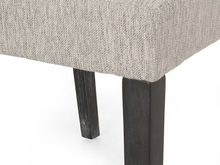 Contemporary Dining Chair With Upholstered Seating And Tapered Legs