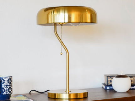 Bedside Nightstand Table Lamp - Gold