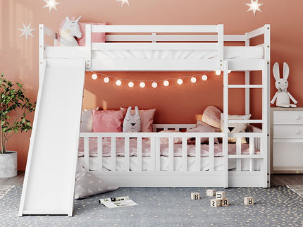 Functional Bunk Bed & Convertible Ladder And Slide