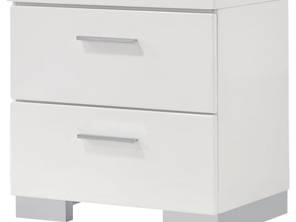 Dulcey - 2 Drawer Nightstand - Gloss White