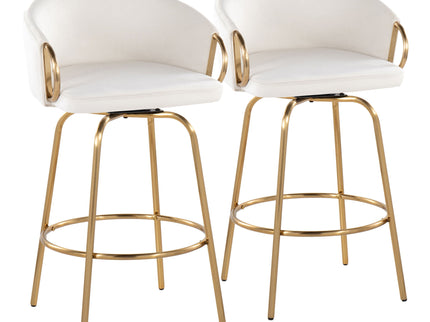 Claire - Contemporary & Glam Counter Stool (Set of 2)