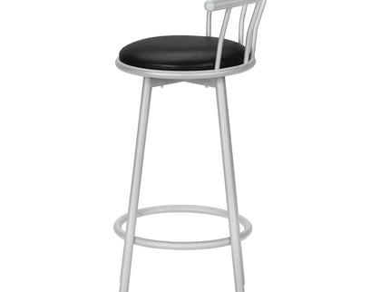 Swivel Stool Bar Height, Stylish Design Contemporary & Modern (Set of 2)