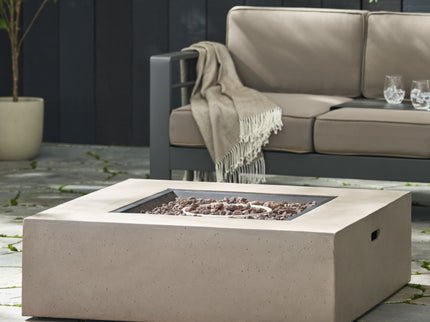 Modern 50, 000 Btu Square Fire Table With Propane Tank