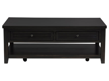 Sutter - 2 Drawer Rectangular Coffee Table - Dark Brown