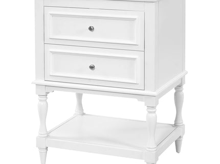 Bathroom Vanity With Sink, 2 Drawers Storage Cabinet, Open Shelf