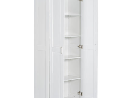 Storage Cabinet With Adjustable Shelves, 2 Doors, Rectangle Design For Bathroom
