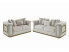 Beige / 2 Pc. Sofa, Loveseat