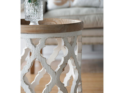 Stylish Rustic Round Wooden Table