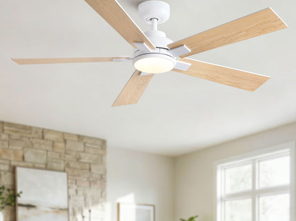 Reversible Motor Integrated LED Dimmable Ceiling Fan With Light