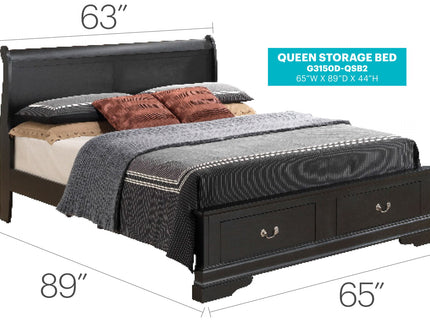 Upholstered Panel Sleigh Bed Design