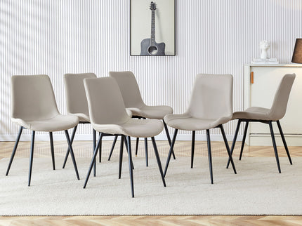 Modern Medieval Style Restaurant Cushioned Chairs With Suede Backrests