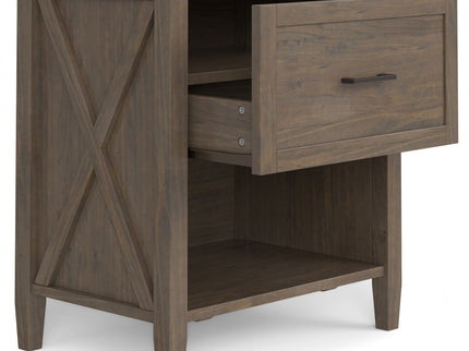 Ela - Bedside Table - Smoky Brown