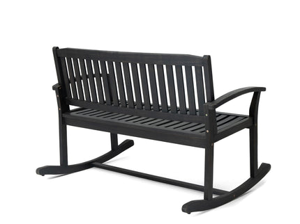 Baxter - Rocking Loveseat - Dark Gray