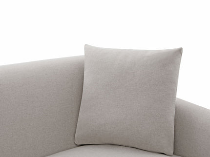 3 Seater Sofa With Wrap Around Armrests And Throw Pillows