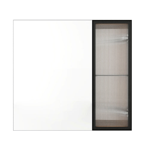 Wall Mounted Bathroom Cabinet & Adjustable Shelves - Imitative Oak