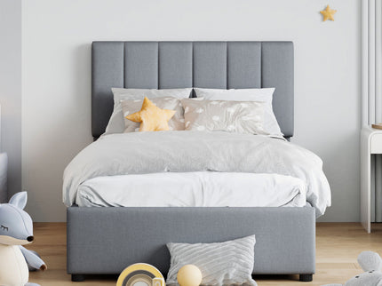 Upholstered Platform Bed With A Hydraulic Storage System
