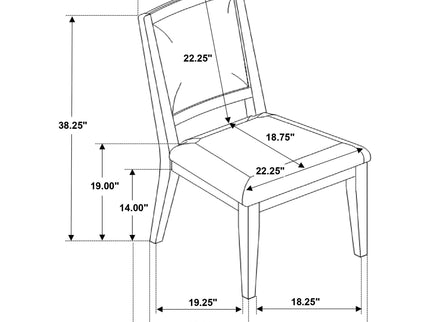 Verdugo - Cushioned Dining Chair (Set of 2) - White Washed