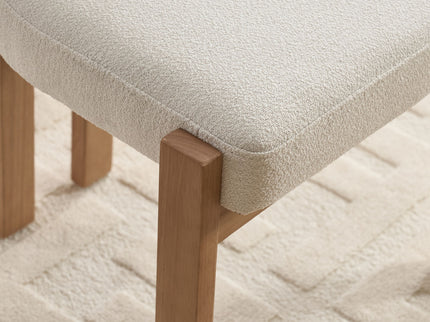 Dining Chairs With Ergonomic Backrest And Adjustable Feet (Set of 2)
