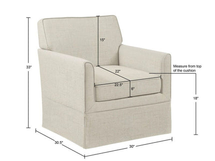 Timeless - Accent Armchair With Classic Track Arm Silhouette And Skirted Base