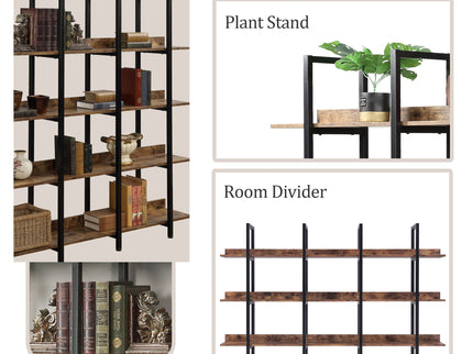 Vintage Industrial 5 Tier Bookcase