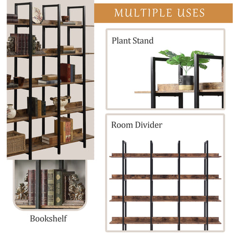 Vintage Industrial 5 Tier Bookcase