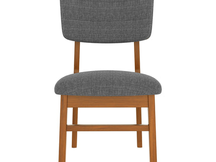 Mid Century Modern Dining Table Set For 4, Solid Wood Dining Table And Solid Wood Chairs, 5 Pieces Farmhouse Dining Table And 4 Upholstered Chairs - Brown / Gray