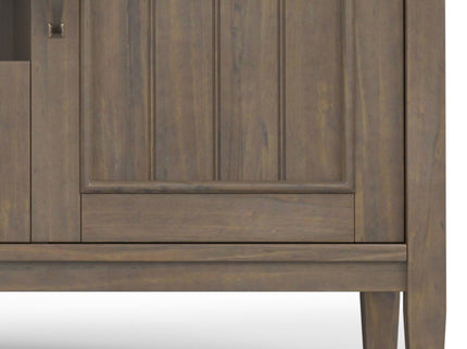 Lev - TV Media Stand - Smoky Brown