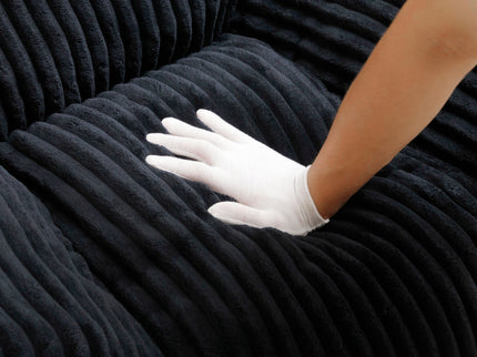 Giant Bean Bag Chair With Armrests And Footstool