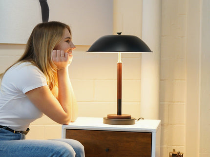 Cosmiclume - Umbrella Shaped Table Lamp 110V - Black