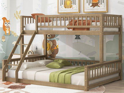 Bunk Bed With Ladder And Guardrails