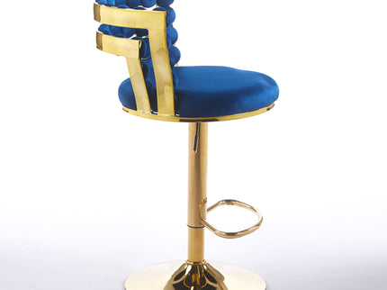 Modern Bar Chair With Iron Tube Legs, Soft Cushions And Comfortable Backrest (Set of 2)