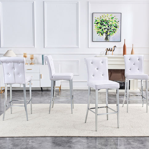 Bar Chairs & Crystal Clasp Design (Set of 2)