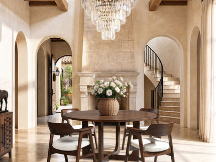 Pino - Round Dining Table - Dark Brown