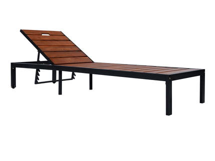 Outdoor Chaise With Adjustable Backrest