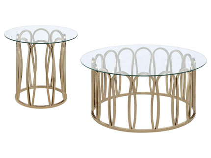 2 Piece Coffee And End Table Set - Chocolate