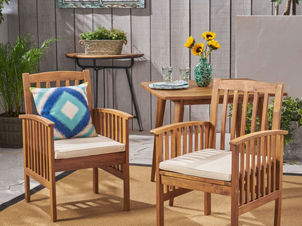 Casa - Acacia Dining Chair Set With Cushions,