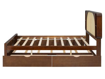 Headboard Bed With 2 Drawers And Trundle