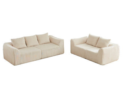 Minimalist Set With Curved Lines & Gently Sloped Backrest