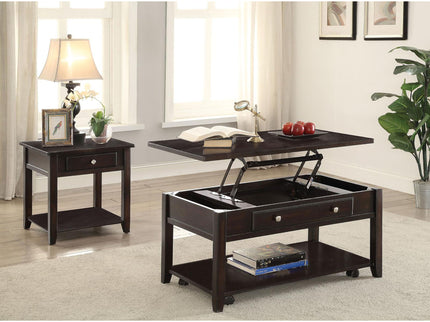 1 Shelf End Table - Brown