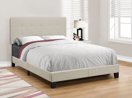 Bed, Upholstered, Frame Only, Transitional