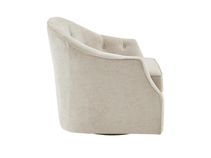Calvin - Swivel Chair With 360 Degree Rotation - Beige