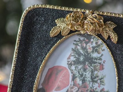 Vintage Photo Frame - Gold / Black