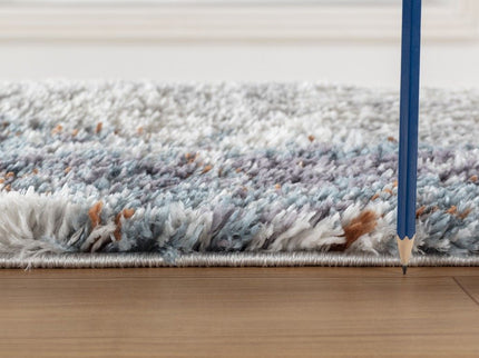 Loft Shag - 7'10" X 9'10" Shaggy Area Rug - Gray, Polypropylene