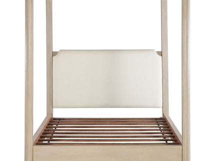 Flores - Eastern King Canopy Bed - Mango Color