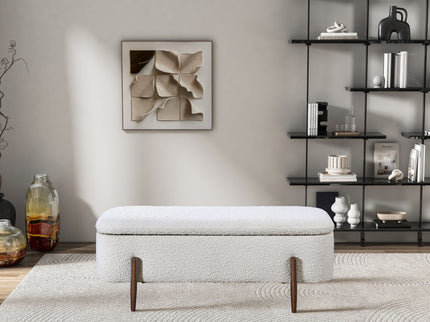 Sarna - Storage Bench - Ivory