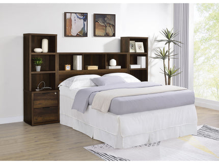 Geary - Bookcase Headboard With Open Cubbies