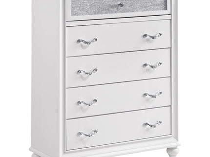 Randall - 5 Drawer Chest - White